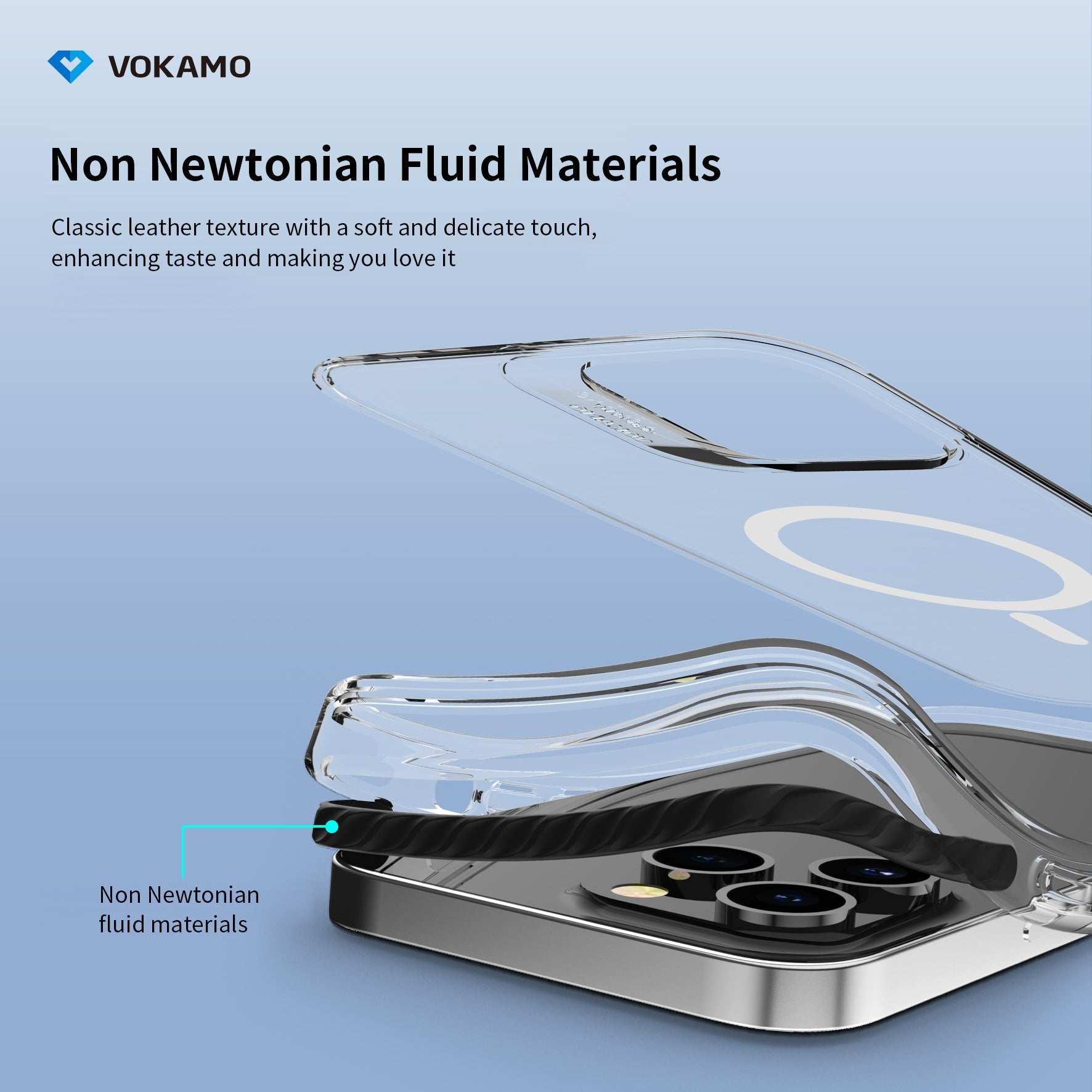 VOKAMO Shockproof iPhone 15 Case Magnetic Clear Case with MagSafe for iPhone 15 Pro Max/15 Plus/15/15 Pro - VOKAMO