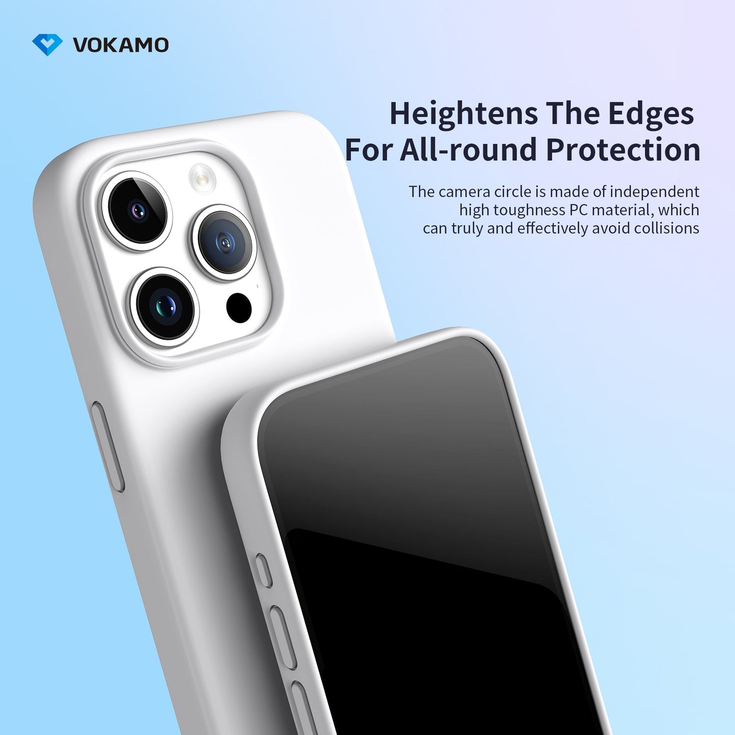 VOKAMO Silicone iPhone Magnetic Case Soft Protective Case Cover For iPhone 15/15 Pro Max/15 Pro/15 Plus - VOKAMO