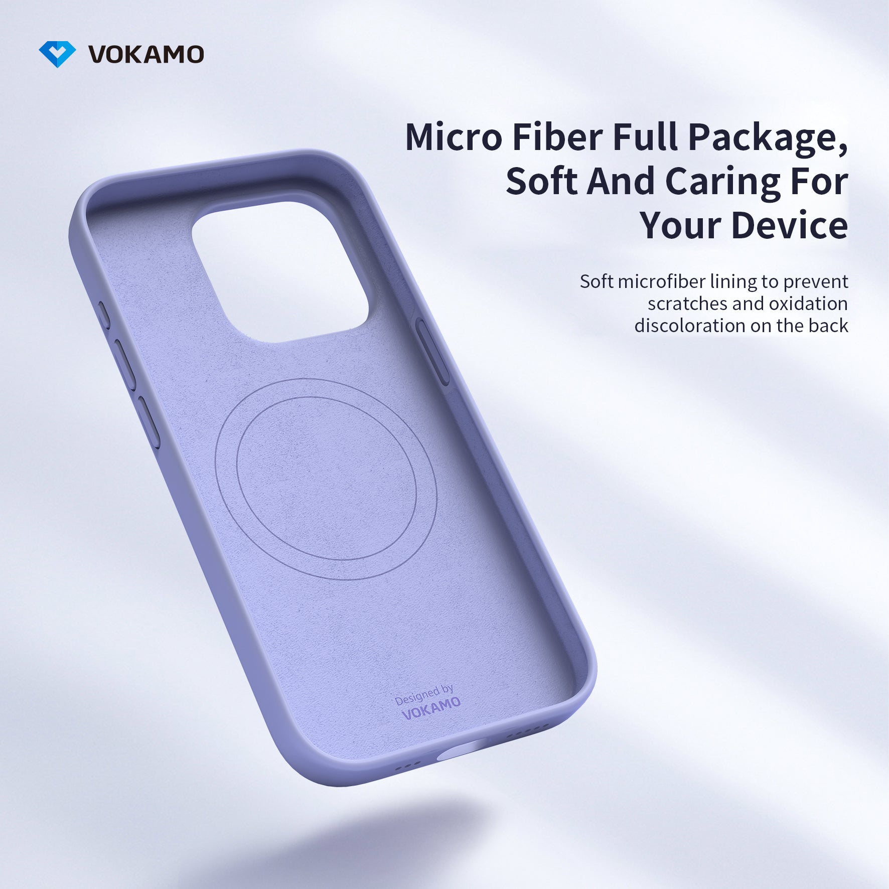 VOKAMO Silicone iPhone Magnetic Case Soft Protective Case Cover For iPhone 15/15 Pro Max/15 Pro/15 Plus - VOKAMO