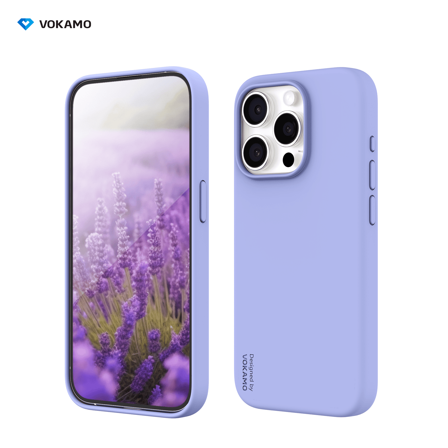 VOKAMO Silicone iPhone Magnetic Case Soft Protective Case Cover For iPhone 15/15 Pro Max/15 Pro/15 Plus - VOKAMO