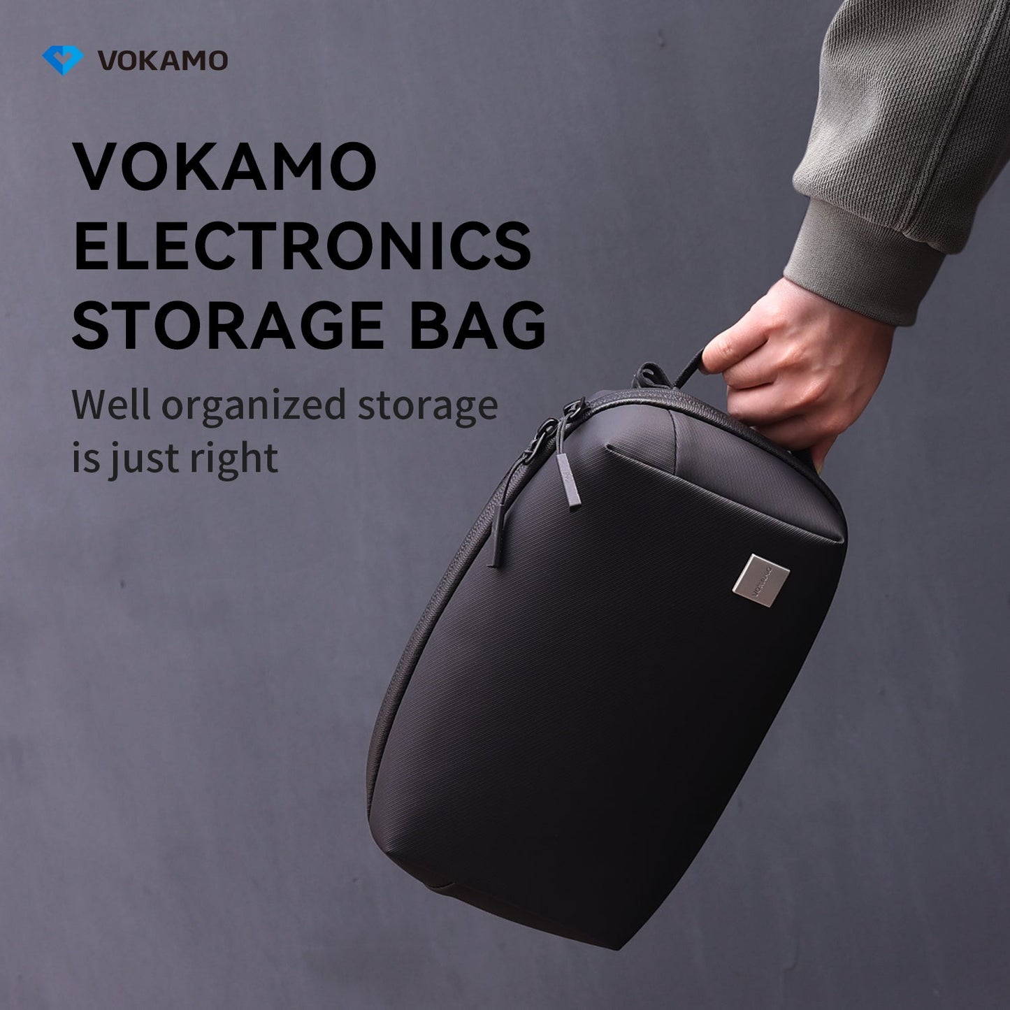 VOKAMO Splashproof Electronics Accessories Organizer Pouch Bag - VOKAMO