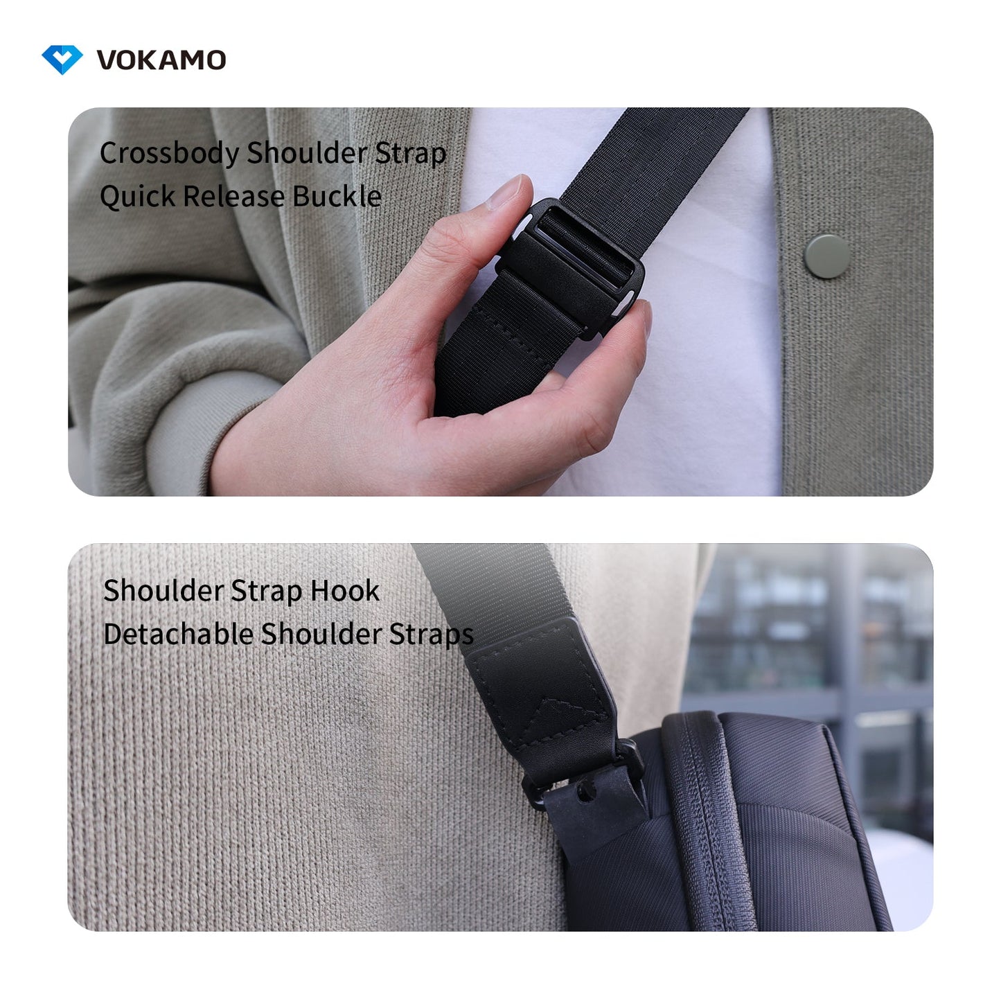 VOKAMO Splashproof Electronics Accessories Organizer Pouch Bag - VOKAMO