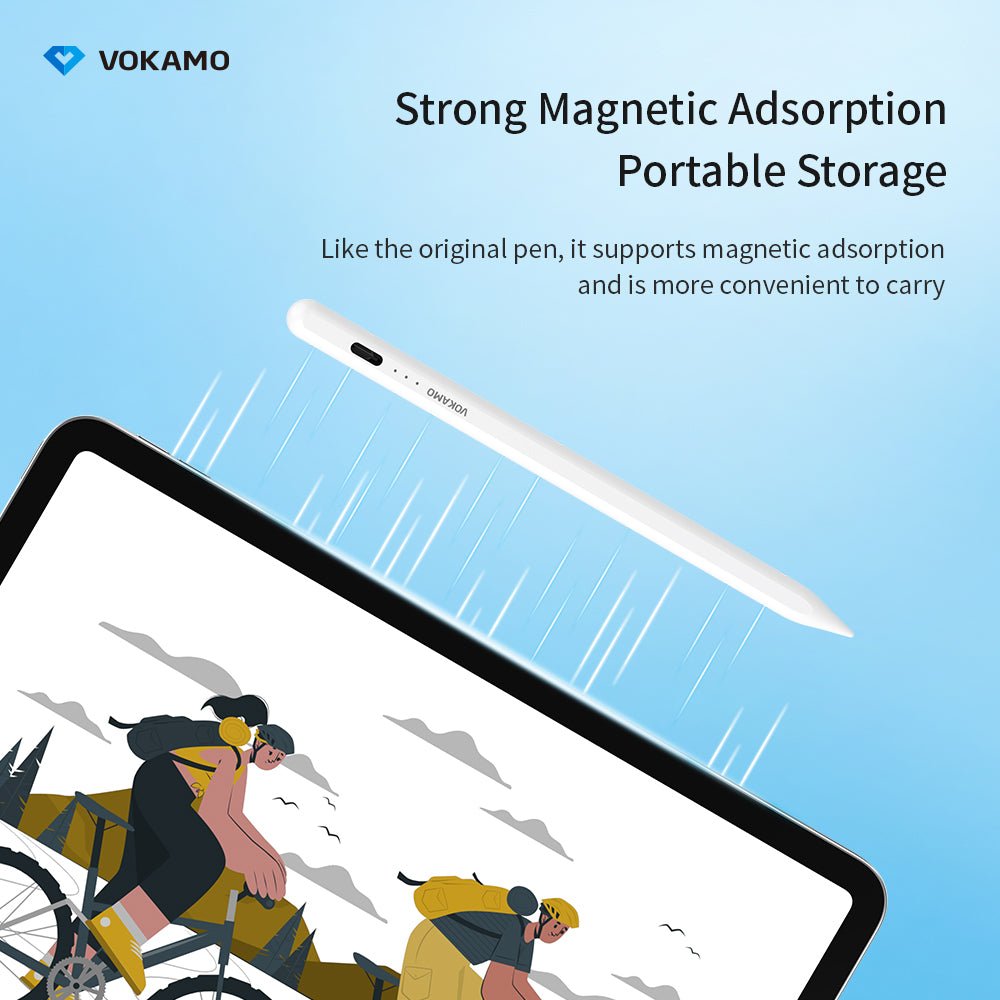 VOKAMO Stylus Pens for iPad 9th 10th Generation,USB - C Fast Charging ipad Pen, Magnetic Apple iPad Pencil - VOKAMO