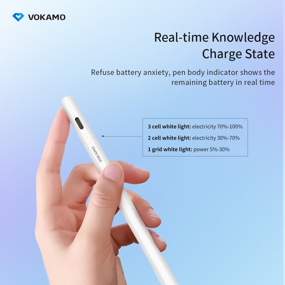 VOKAMO Stylus Pens for iPad 9th 10th Generation,USB - C Fast Charging ipad Pen, Magnetic Apple iPad Pencil - VOKAMO
