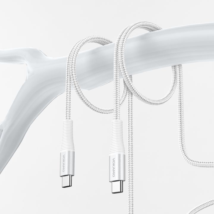 VOKAMO USB - C to USB - C Cable 100W E - Marker PD Fast Charging Type - C Cable 1.2m - VOKAMO