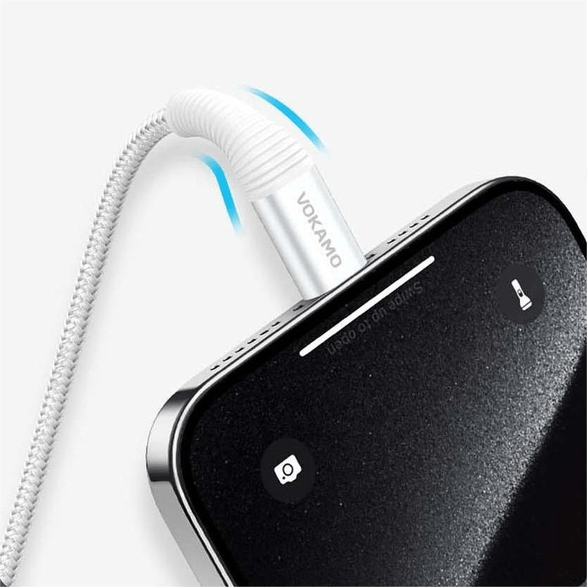 VOKAMO USB - C to USB - C Cable 100W E - Marker PD Fast Charging Type - C Cable 1.2m - VOKAMO