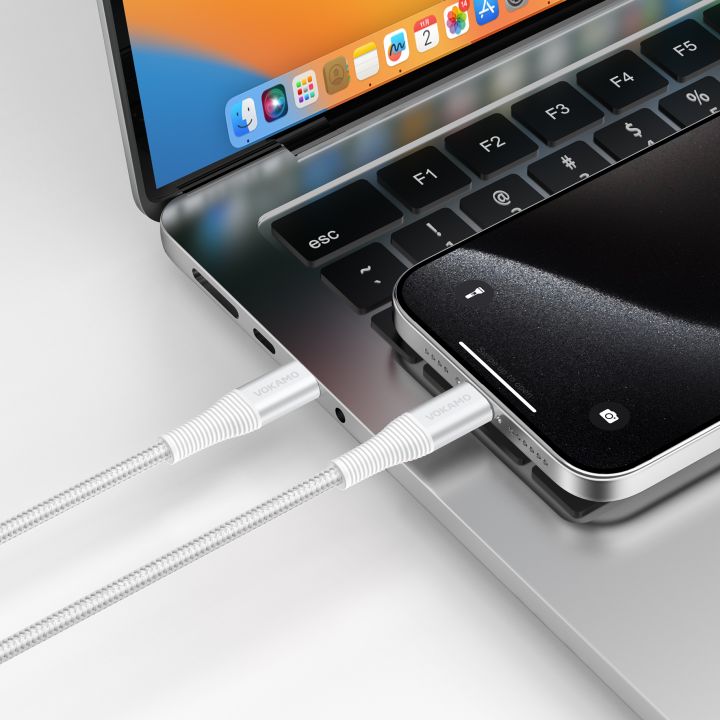 VOKAMO USB - C to USB - C Cable 100W E - Marker PD Fast Charging Type - C Cable 1.2m - VOKAMO