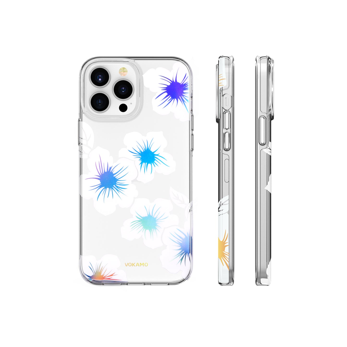 VOKAMO Lovely Floral Flower Phone Case For iPhone 13/13 Pro/13 Pro Max Cover Case