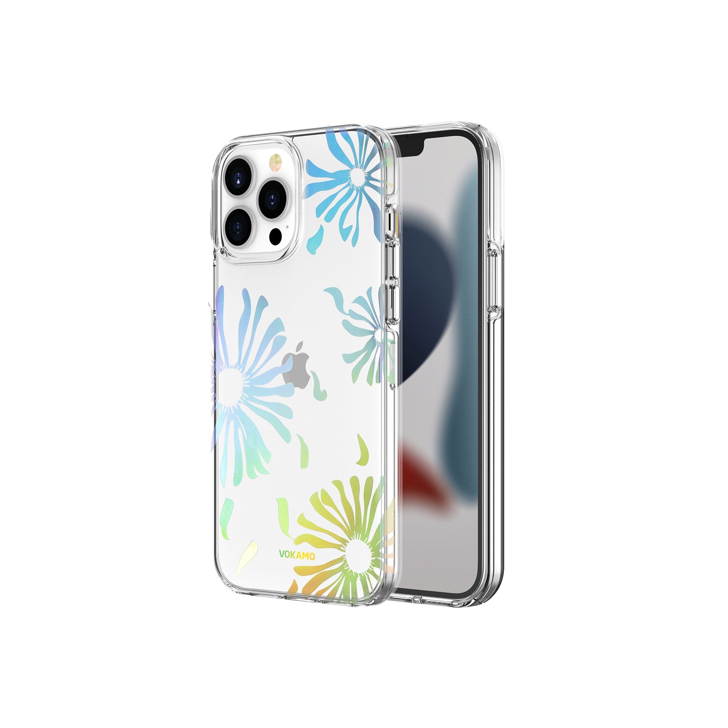 VOKAMO Lovely Floral Flower Phone Case For iPhone 13/13 Pro/13 Pro Max Cover Case