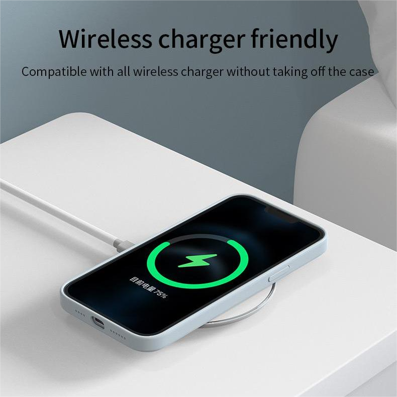 VOKAMO iPhone 13 Silicone Case with MagSafe, Soft Cover Case for iPhone 13 Pro Max/13/13 Pro