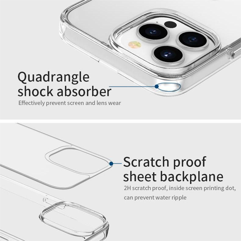 VOKAMO Clear iPhone 13 Case,Transparent Cover Case For iPhone 13 Mini/13/13 Pro/13 Pro Max