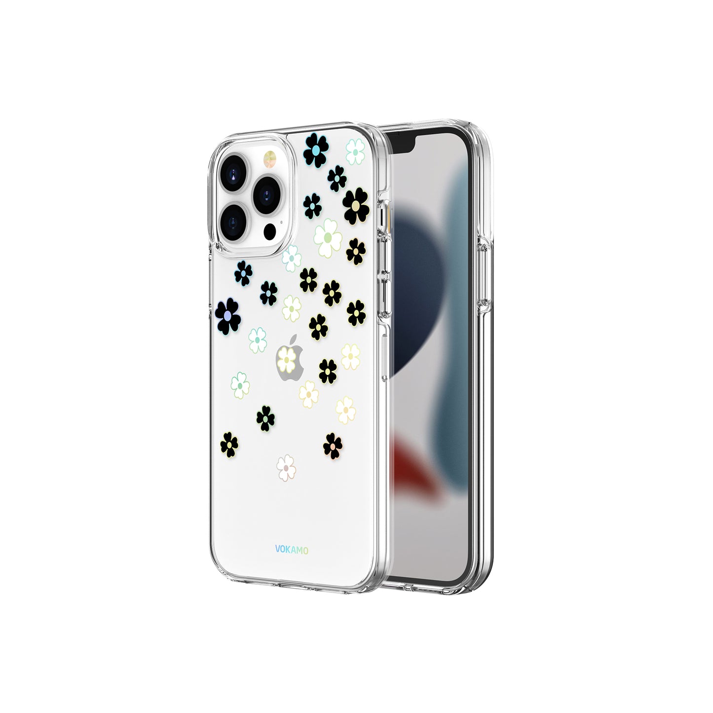 VOKAMO Lovely Floral Flower Phone Case For iPhone 13/13 Pro/13 Pro Max Cover Case