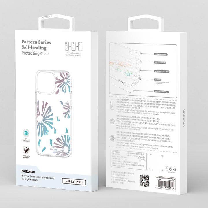 VOKAMO Lovely Floral Flower Phone Case For iPhone 13/13 Pro/13 Pro Max Cover Case