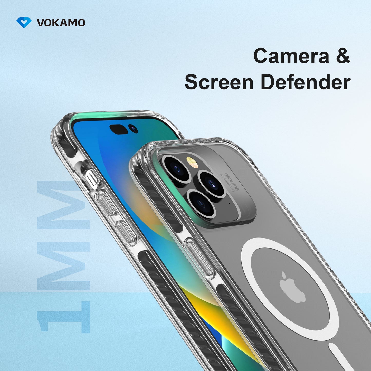 VOKAMO Hard Shockproof Case with MagSafe for iPhone 14 Pro Max/14 Pro/iPhone 14/14 Plus