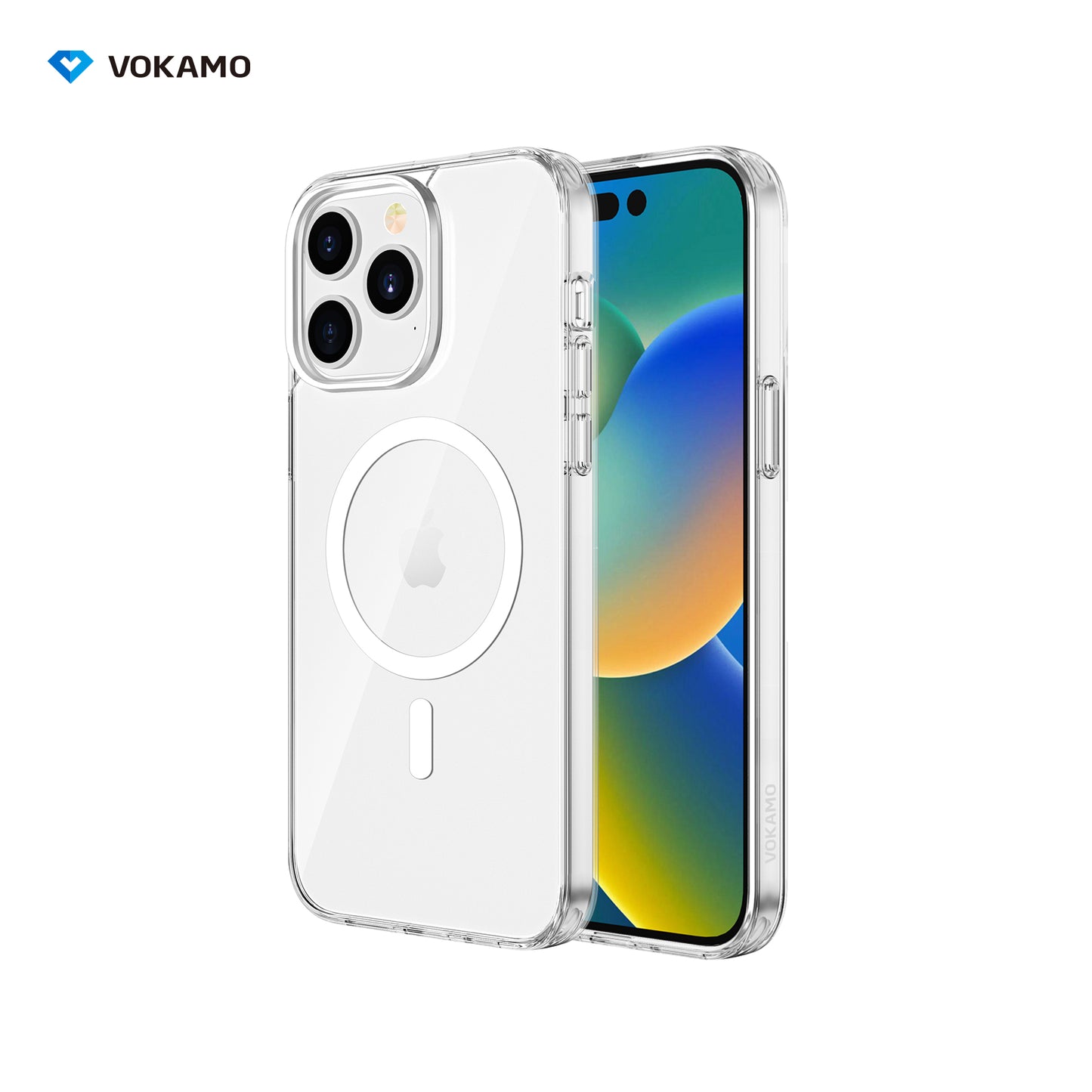 VOKAMO Clear Case with Magsafe for iPhone 14/14 Pro/14 Plus/14 Pro Max Cover Case