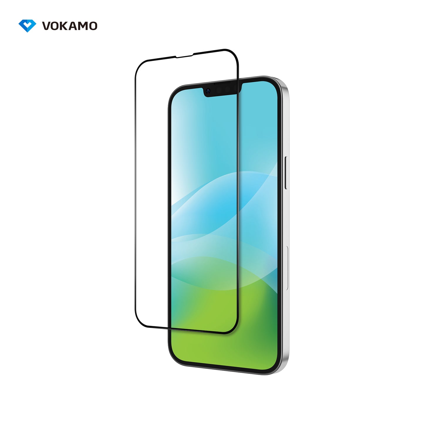 VOKAMO Antibacterial Screen Protector For iPhone 14 Pro Max/14 Plus/14/14 Pro Tempered Glass 9H 2.5D HD