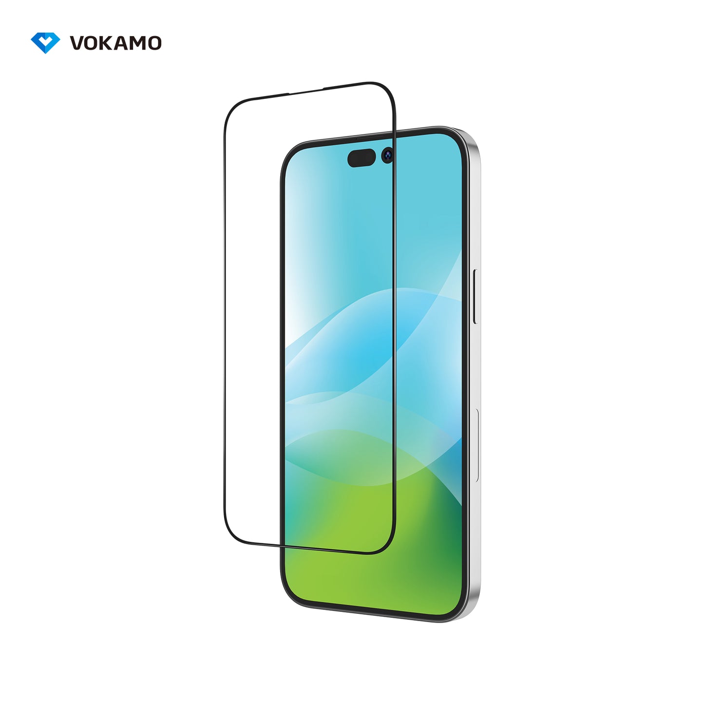 VOKAMO Antibacterial Screen Protector For iPhone 14 Pro Max/14 Plus/14/14 Pro Tempered Glass 9H 2.5D HD