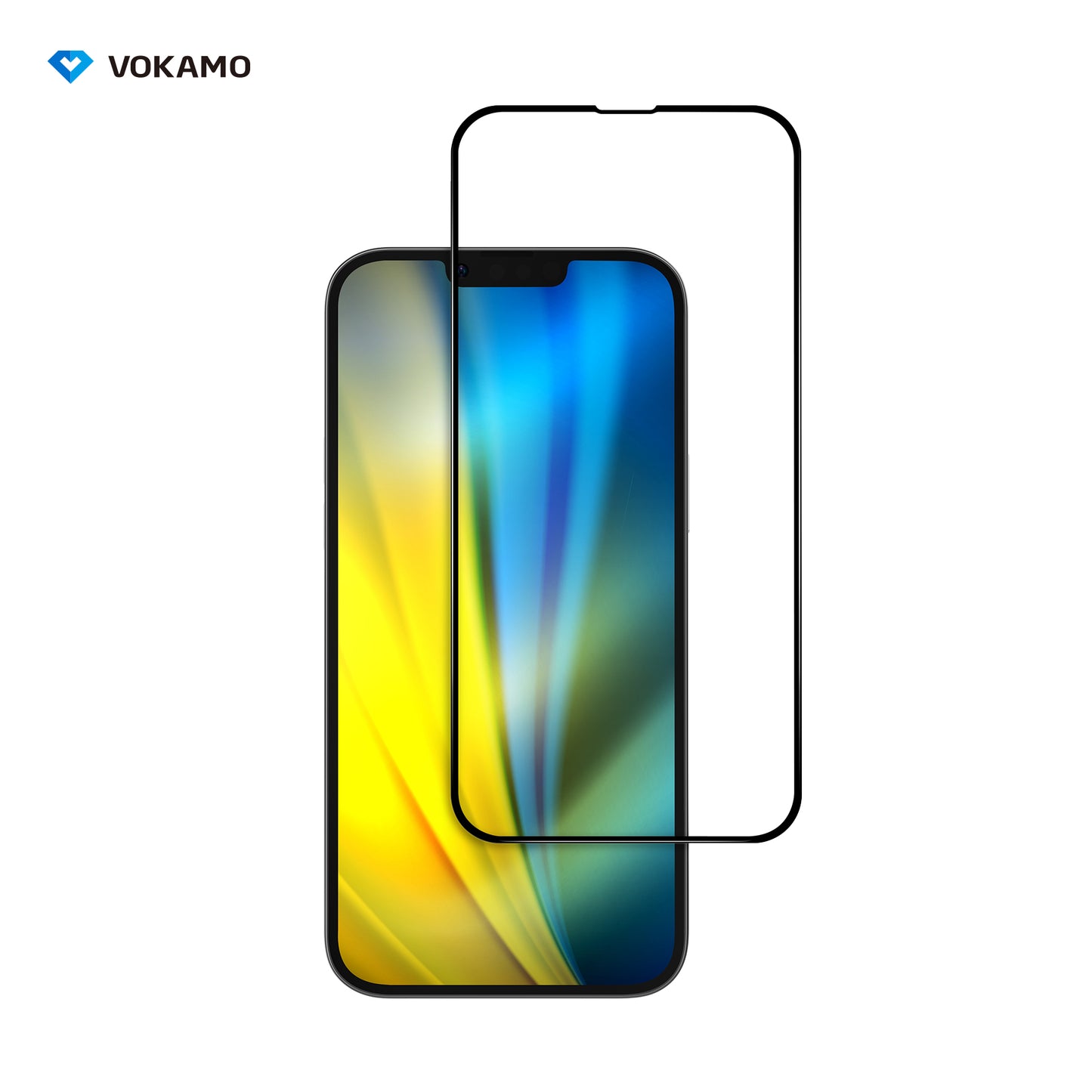 VOKAMO HD Tempered Glass for iPhone 14 Pro Max/14 Pro/14 Plus/14 Screen Protector,9H 2.5D 0.25mm Crystal HD
