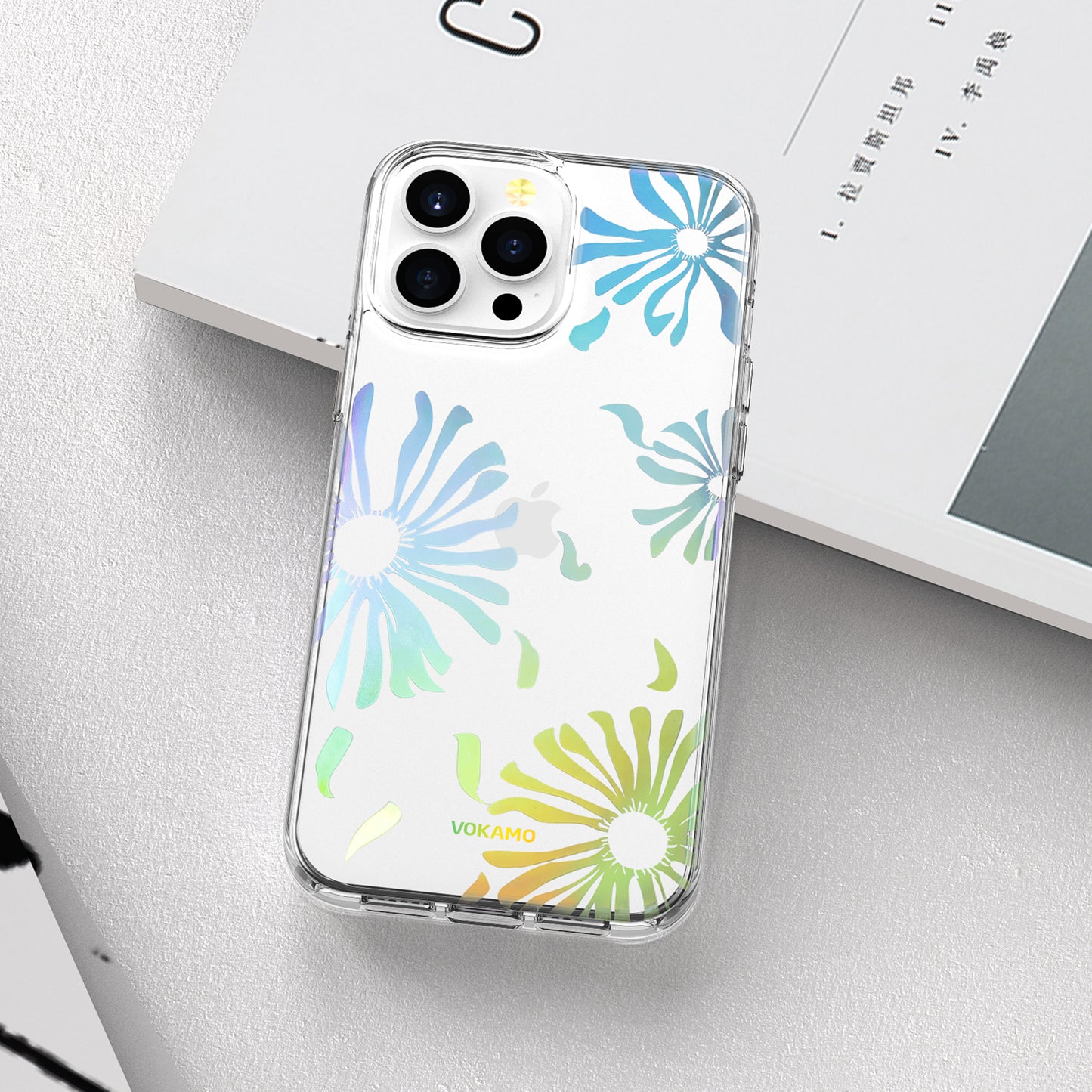 VOKAMO Lovely Floral Flower Phone Case For iPhone 13/13 Pro/13 Pro Max Cover Case