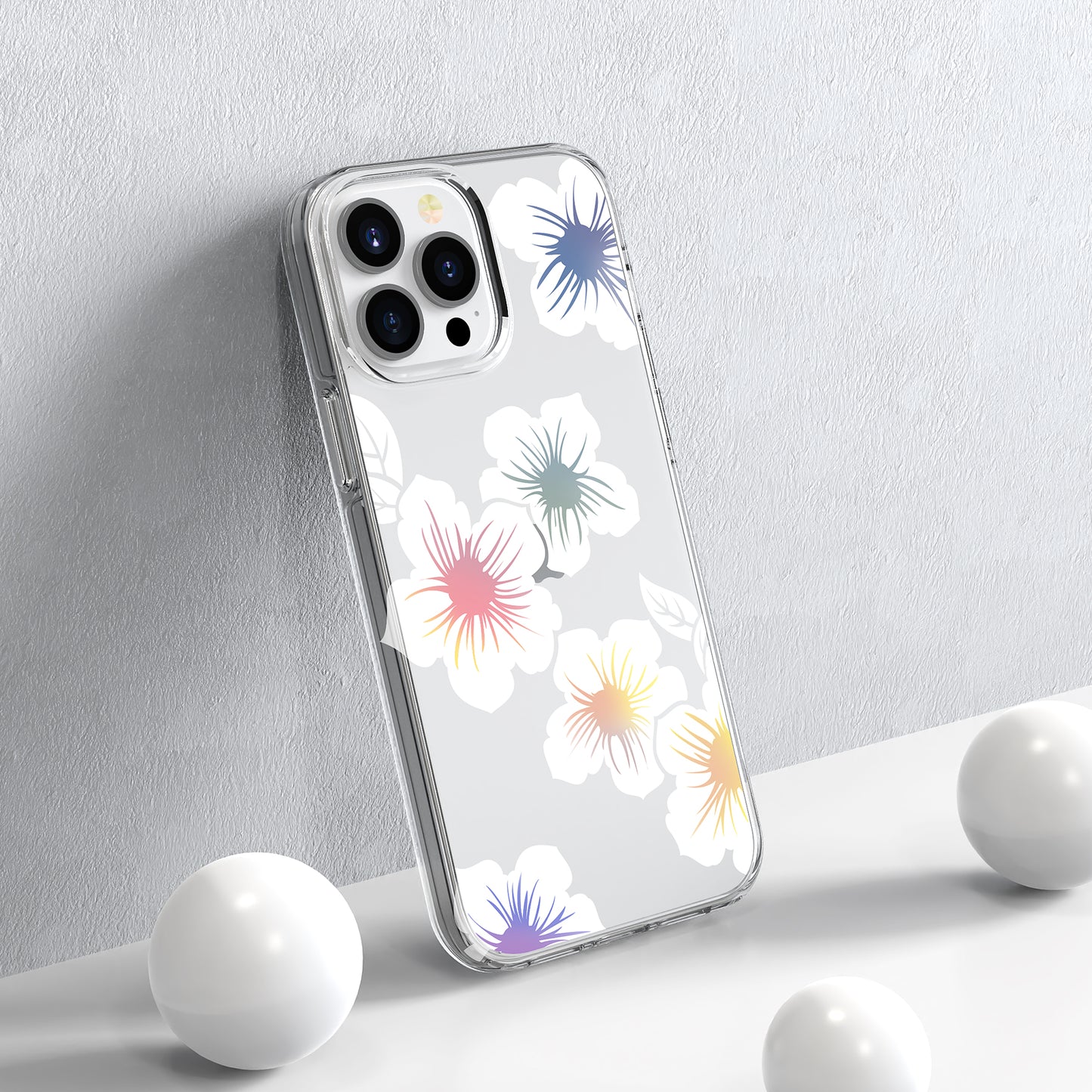 VOKAMO Lovely Floral Flower Phone Case For iPhone 13/13 Pro/13 Pro Max Cover Case