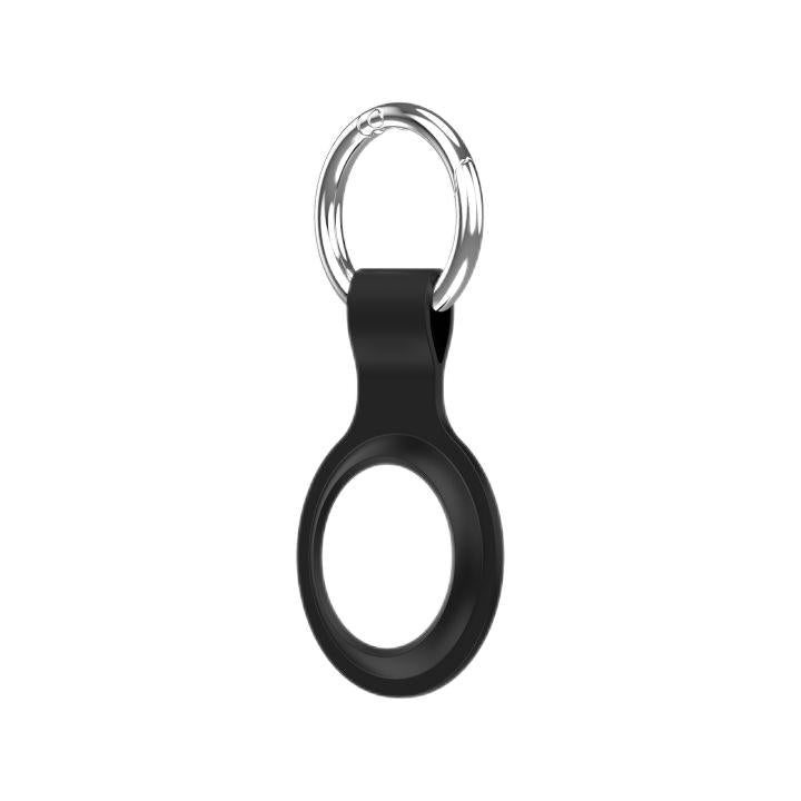 VOKAMO Compatible with AirTag Silicone Case Keychain Air Tag Holder Soft AirTags Key Ring Cases Tags Chain Apple GPS Item Finders Accessories