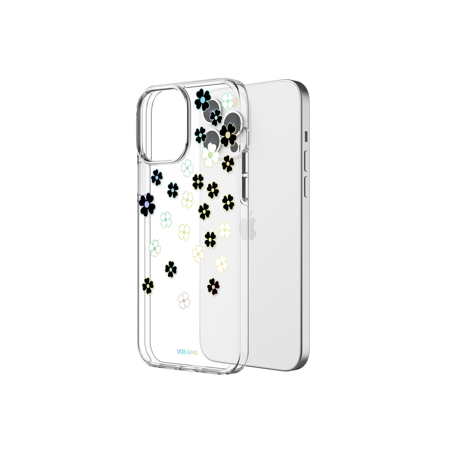 VOKAMO Lovely Floral Flower Phone Case For iPhone 13/13 Pro/13 Pro Max Cover Case