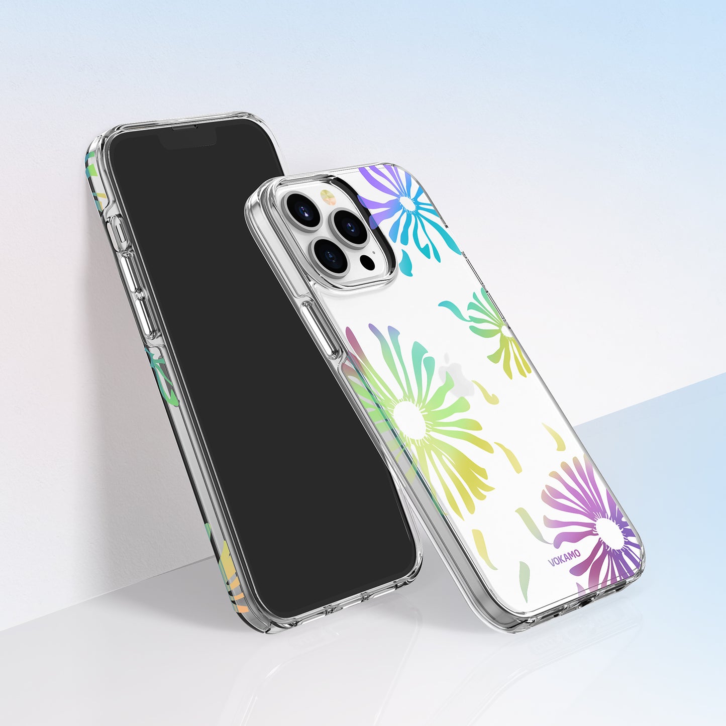 VOKAMO Lovely Floral Flower Phone Case For iPhone 13/13 Pro/13 Pro Max Cover Case