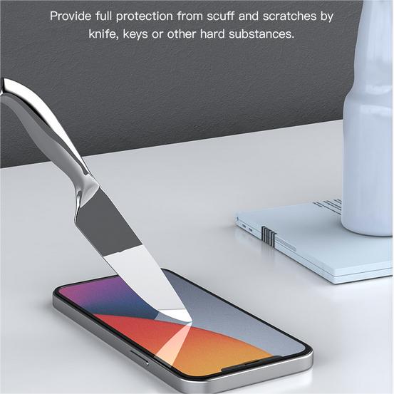 VOKAMO Anti - bacterial iPhone 12 Screen Protector 2.5D Tempered Glass Film - VOKAMO