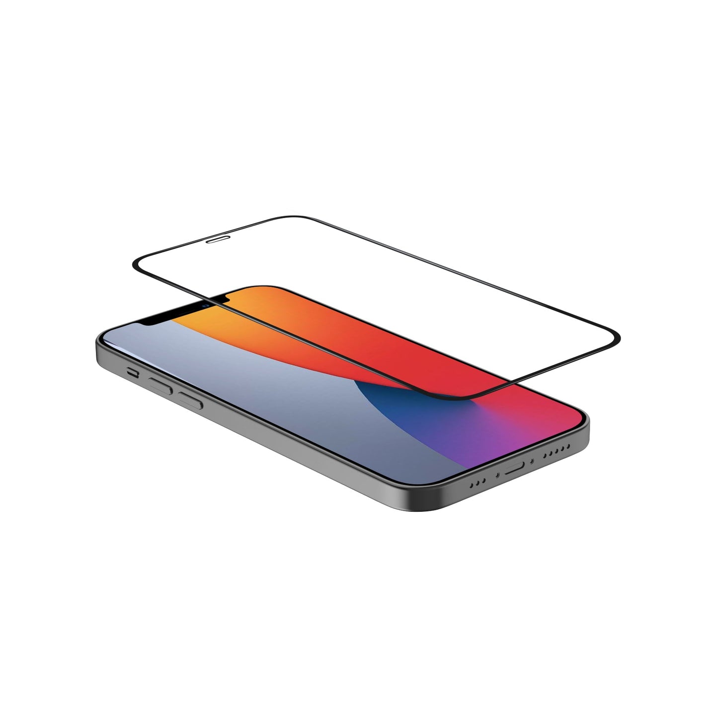 VOKAMO Anti - bacterial iPhone 12 Screen Protector 2.5D Tempered Glass Film - VOKAMO