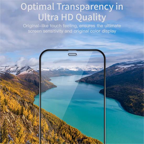 VOKAMO Anti - bacterial iPhone 12 Screen Protector 2.5D Tempered Glass Film - VOKAMO