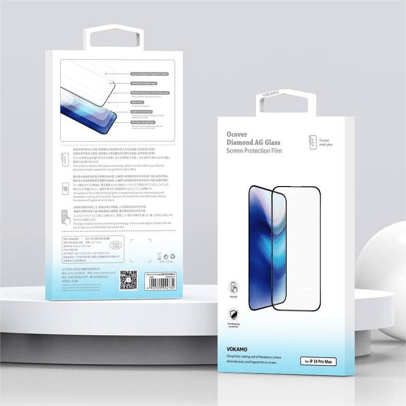 VOKAMO Anti - Glare Screen Protector Guard for iPhone 14 Pro Max/14/14 Plus/14 Pro Matte Tempered Glass - VOKAMO
