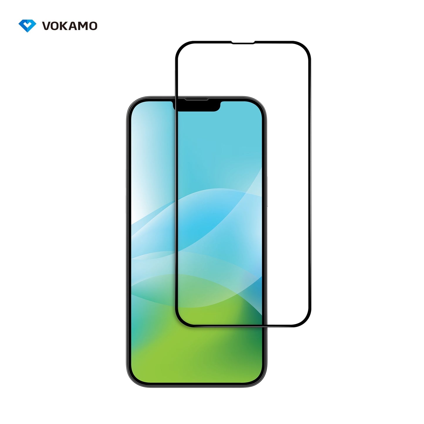 VOKAMO Antibacterial Screen Protector For iPhone 14 Pro Max/14 Plus/14/14 Pro Tempered Glass 9H 2.5D HD - VOKAMO