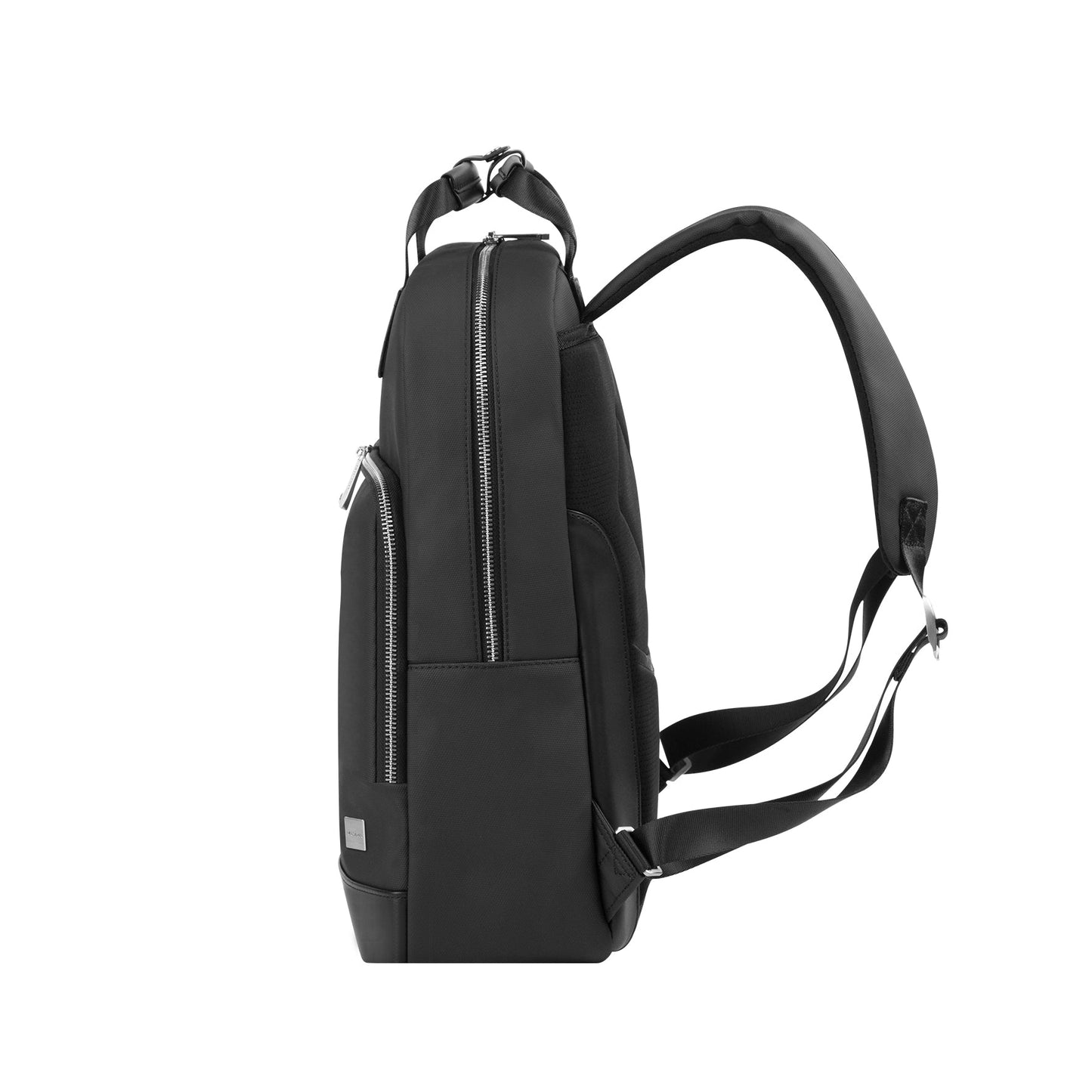 VOKAMO Backpack For Unisex, 16 Inches Large Capacity, PU Leather Backpack Black - VOKAMO