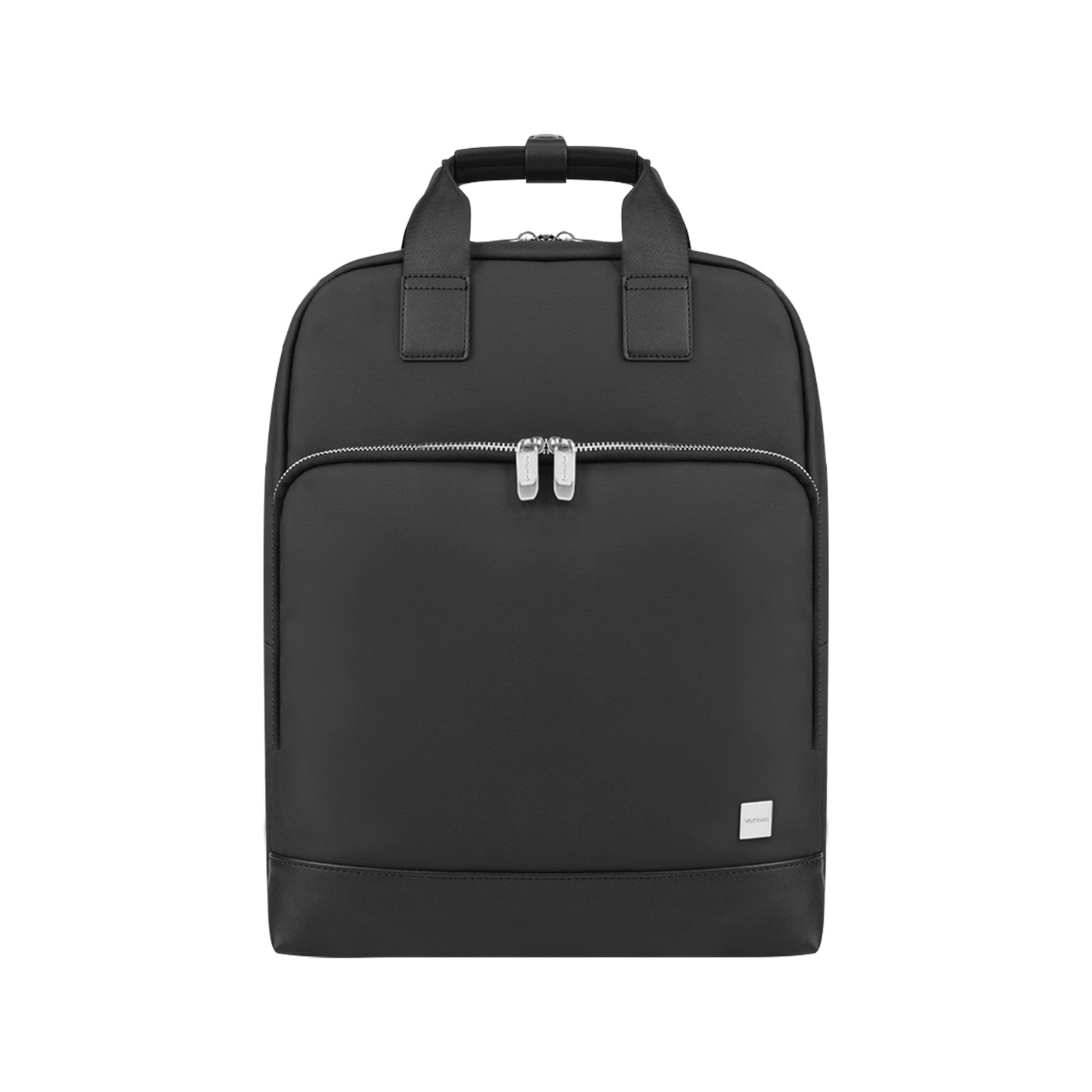 VOKAMO Backpack For Unisex, 16 Inches Large Capacity, PU Leather Backpack Black - VOKAMO