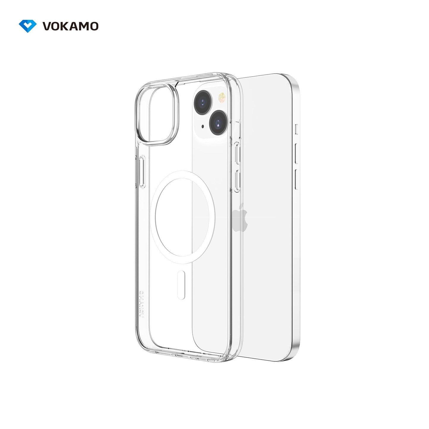 VOKAMO Clear Case with Magsafe for iPhone 14/14 Pro/14 Plus/14 Pro Max Cover Case - VOKAMO