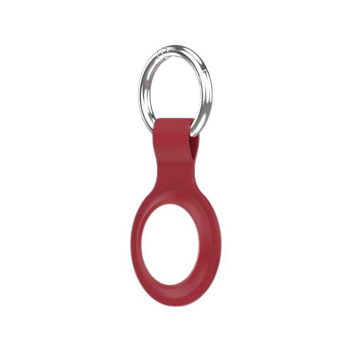 VOKAMO Compatible with AirTag Silicone Case Keychain Air Tag Holder Soft AirTags Key Ring Cases Tags Chain Apple GPS Item Finders Accessories - VOKAMO