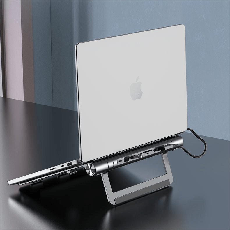 VOKAMO Docking Station Stand 8 In 1 Dock Stand for MacBook Pro/Air and others - VOKAMO