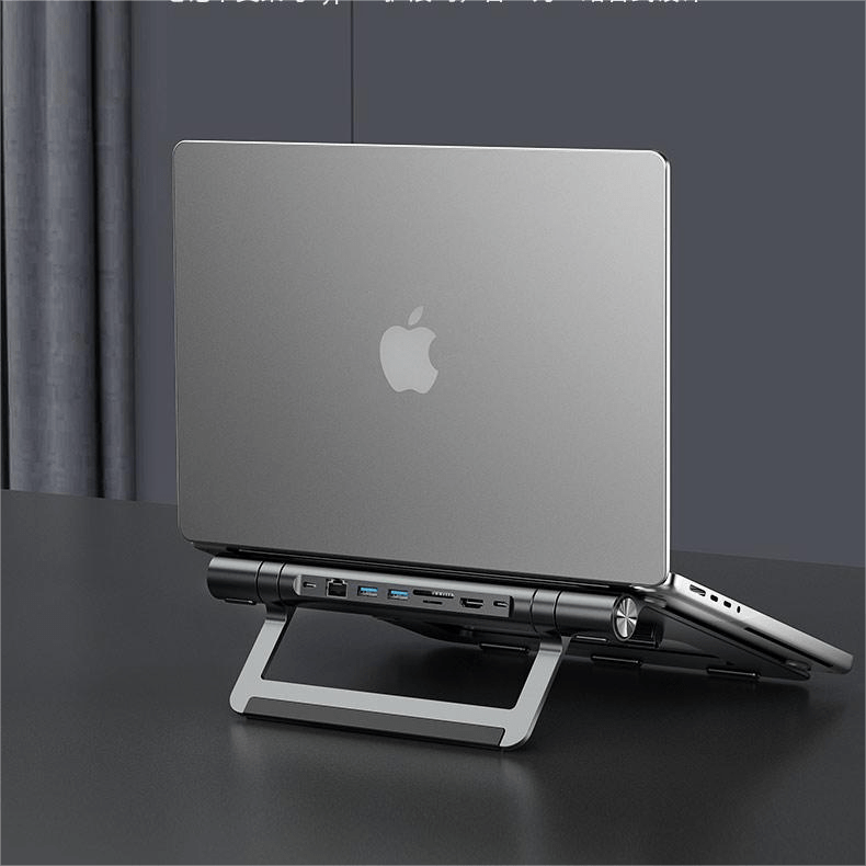 VOKAMO Docking Station Stand 8 In 1 Dock Stand for MacBook Pro/Air and others - VOKAMO