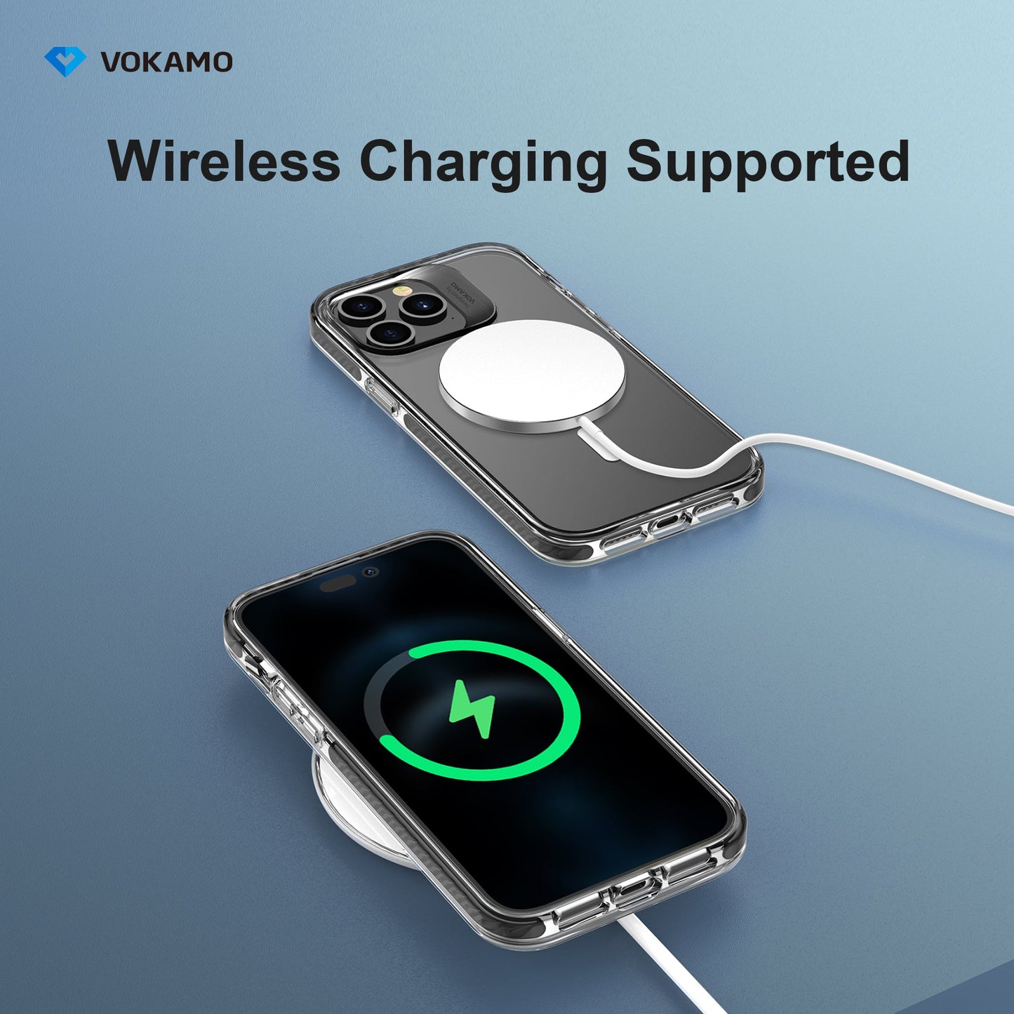 VOKAMO Hard Shockproof Case with MagSafe for iPhone 14 Pro Max/14 Pro/iPhone 14/14 Plus - VOKAMO