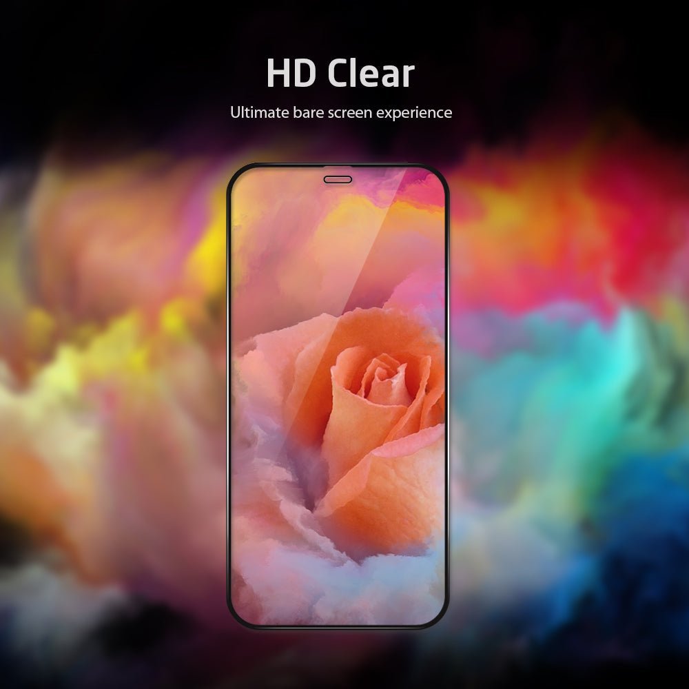 VOKAMO HD iPhone 12 Screen Protector 2.5D Edge to Edge Full Coverage Tempered Glass - VOKAMO