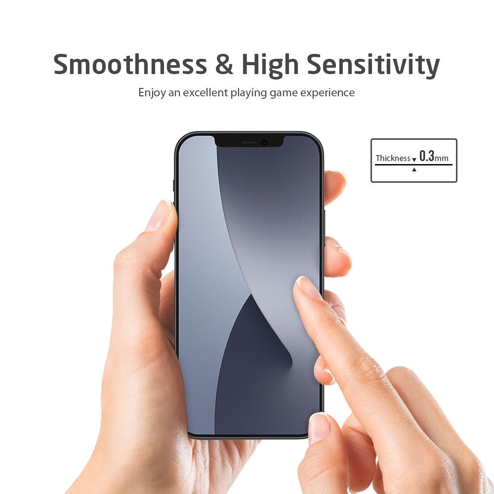 VOKAMO HD iPhone 12 Screen Protector 2.5D Edge to Edge Full Coverage Tempered Glass - VOKAMO