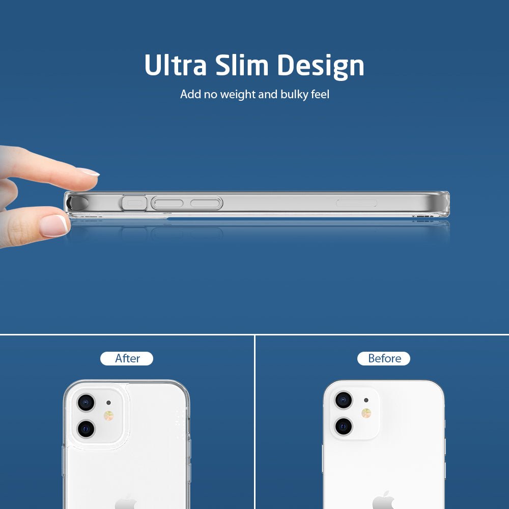 VOKAMO Hybrid Clear Case for iPhone 12/12 Mini/12 Pro/12 Pro Max - VOKAMO