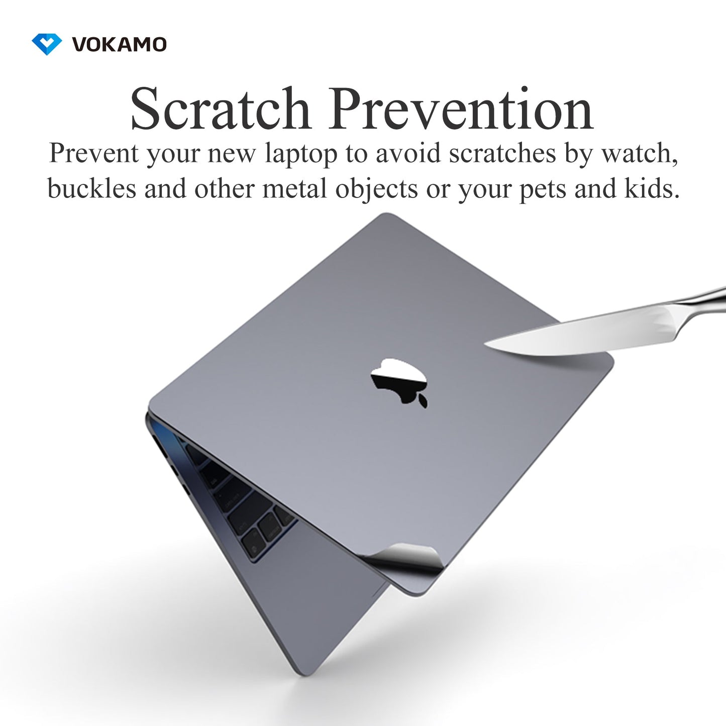 VOKAMO MacBook Skins Full Body Protective Film Set For MacBook Air 13 MacBook Pro 13 - VOKAMO