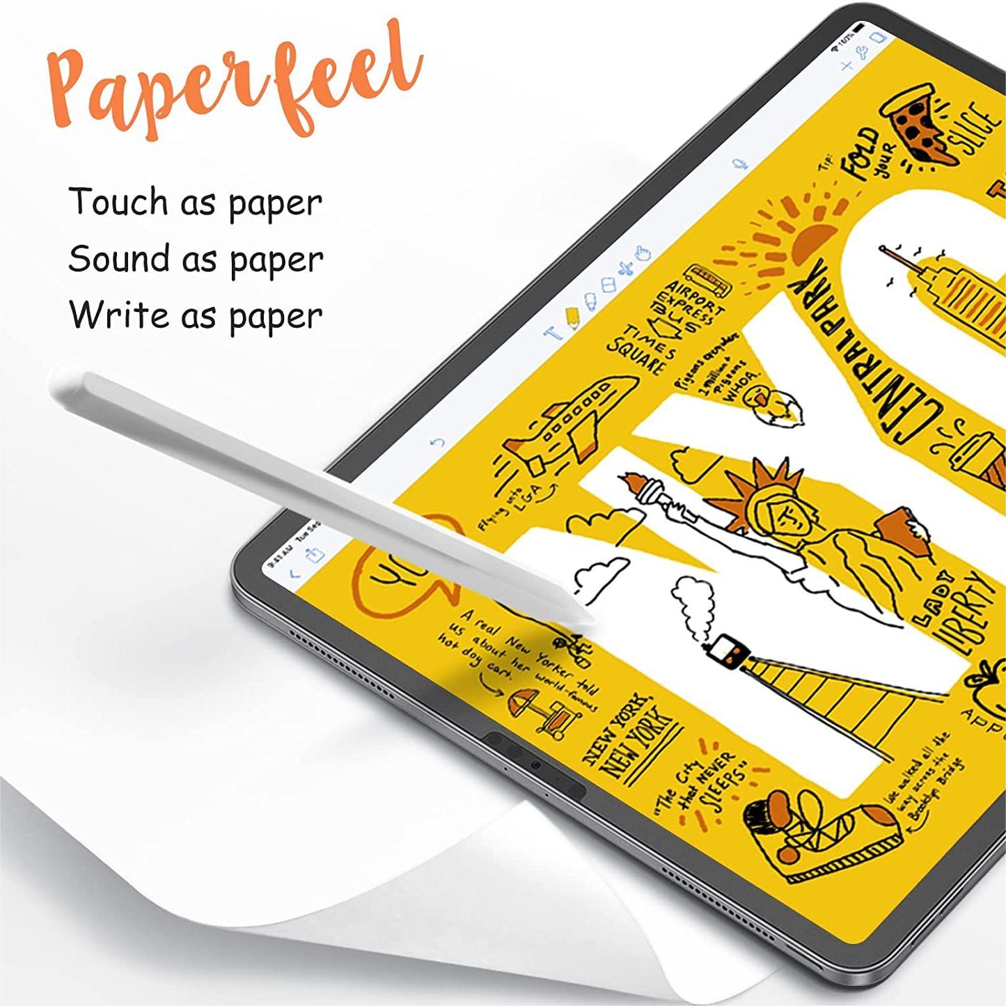 VOKAMO Paper Feel Like Screen Protector for iPad Pro 12.9" iPad Pro 11"/ iPad 10.2”/ iPad Air 10.5” - VOKAMO