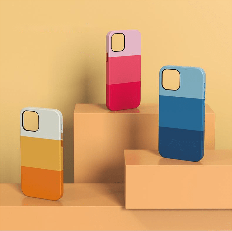 VOKAMO PU Leather Case For iPhone 12/ 13 Series Permium Ultra Thin Soft Case for iPhone 13 Pro Max/12 Pro etw - VOKAMO