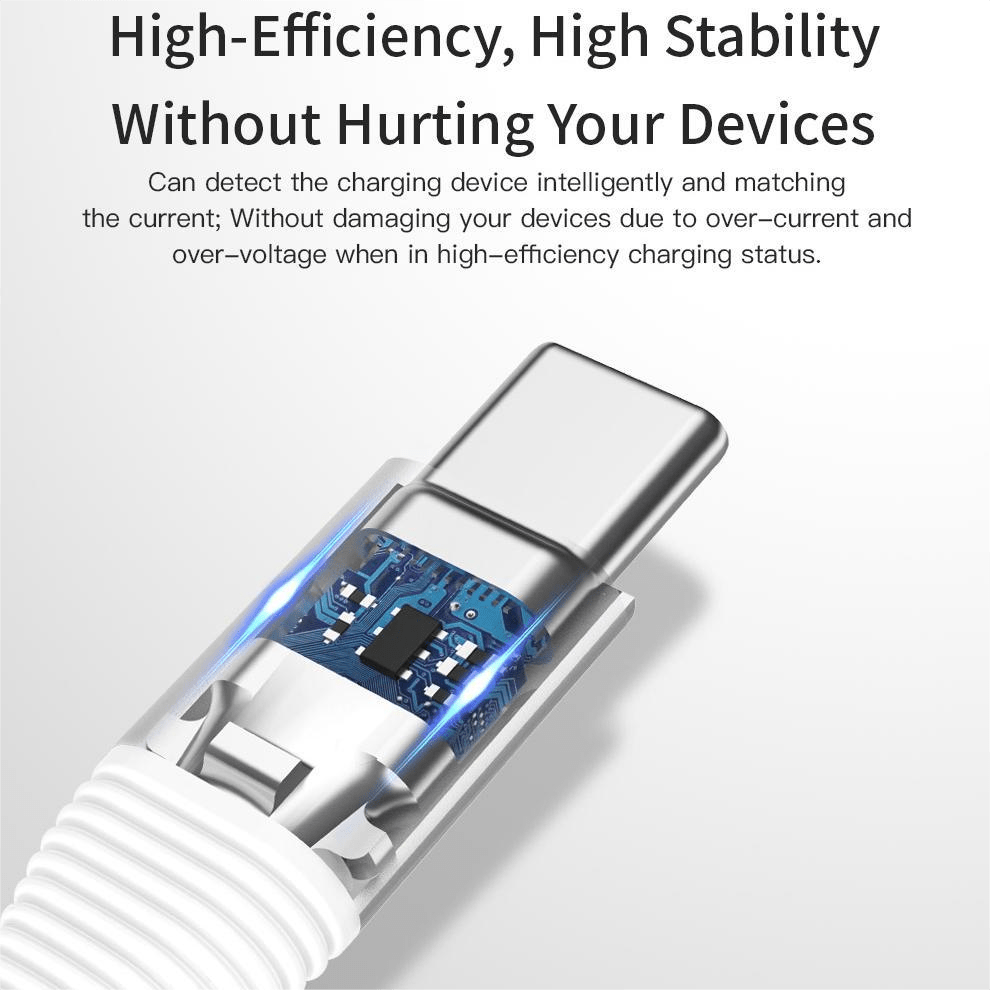 VOKAMO Type C Cable 5A Fast Charging 3FT Nylon Braided USB C to USB A Charger Cord - VOKAMO