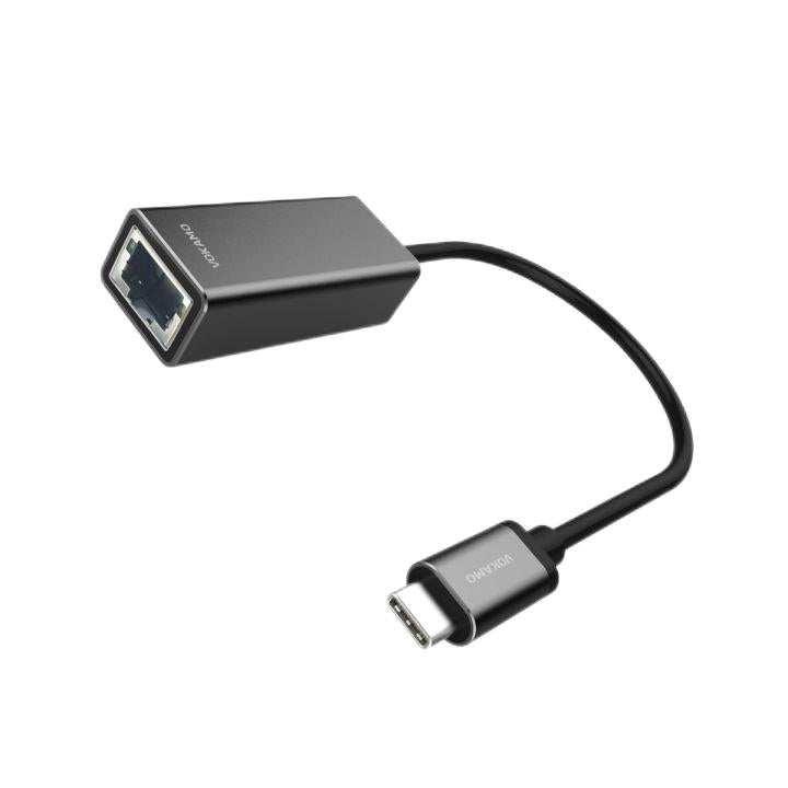 VOKAMO USB - C to Gigabit Ethernet Adapter Cable Portable 1 - Gigabit Network Hub - VOKAMO