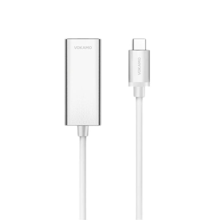 VOKAMO USB - C to Gigabit Ethernet Adapter Cable Portable 1 - Gigabit Network Hub - VOKAMO