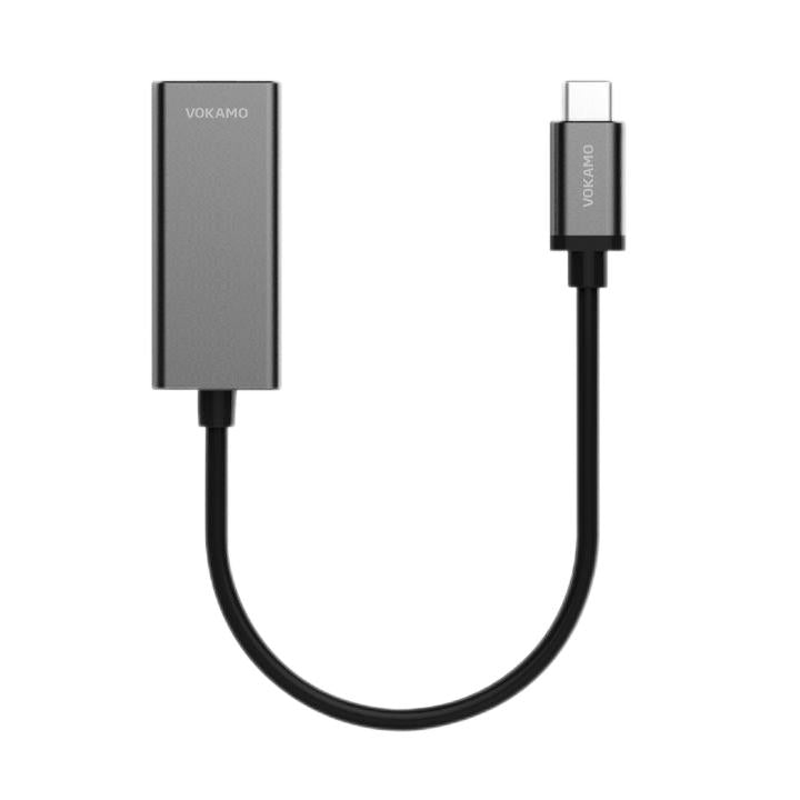 VOKAMO USB - C to Gigabit Ethernet Adapter Cable Portable 1 - Gigabit Network Hub - VOKAMO