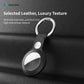 VOKAMO PU Leather Air Tag Holder for Apple Airtag, Protective Air Tag Accessories